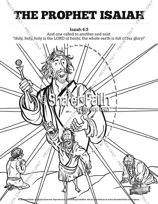 The Prophet Isaiah Sunday School Coloring Pages