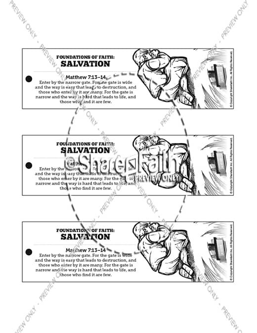 Matthew 7 Plan of Salvation Bible Bookmarks