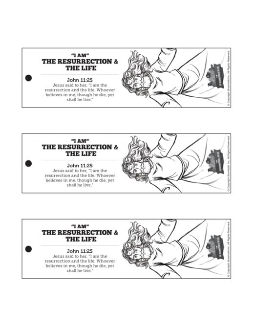 I Am The Resurrection And The Life Coloring