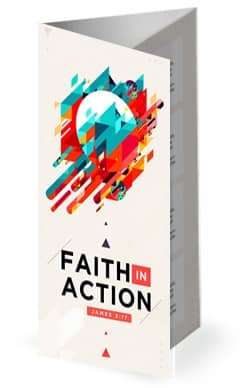 Faith In Action Sermon Trifold Bulletin