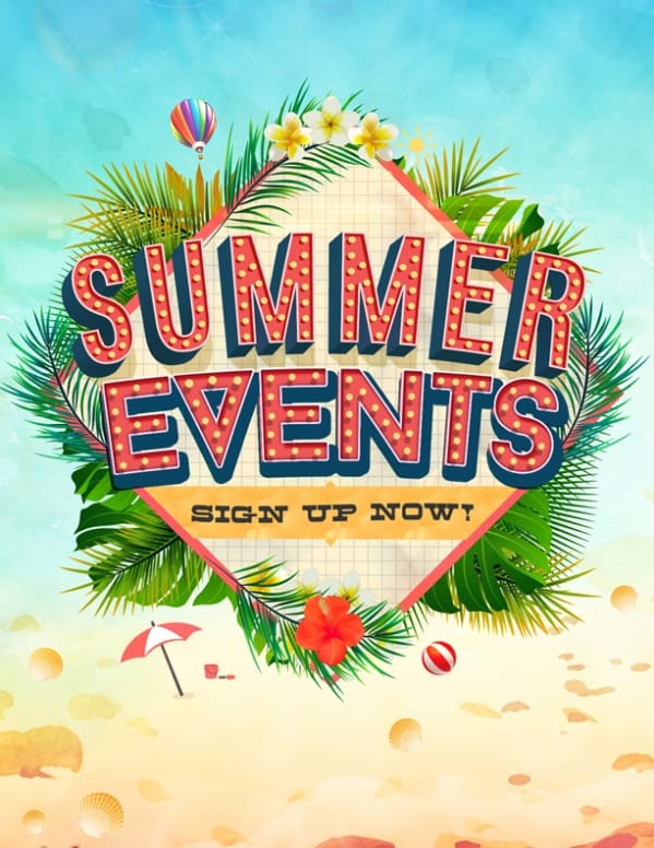 Summer Events Church Flyer