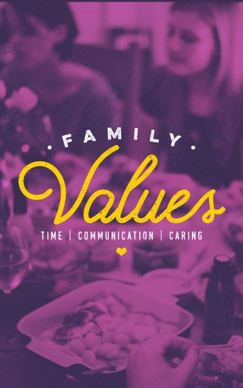 Family Values Sermon Bulletin Cover