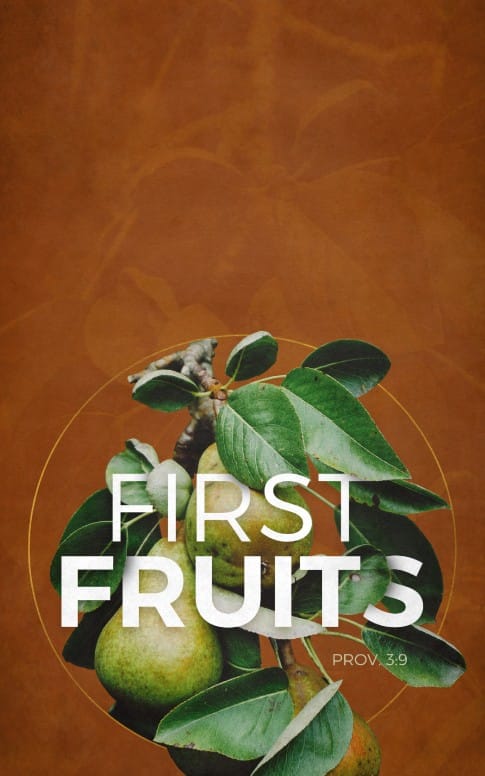 First Fruits Church Bulletin Template