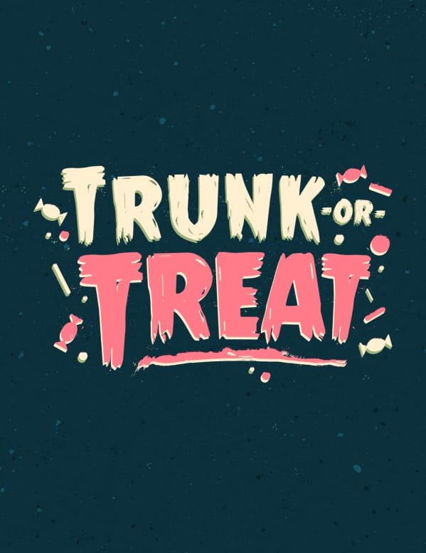 Trunk Or Treat Harvest Festival Flyer Template