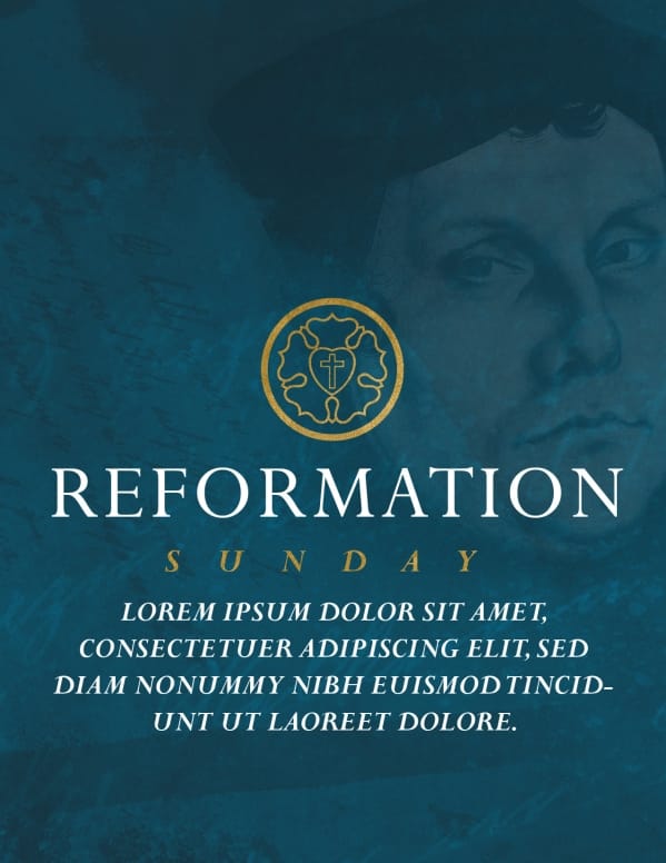 Martin Luther Reformation Day Flyer Template