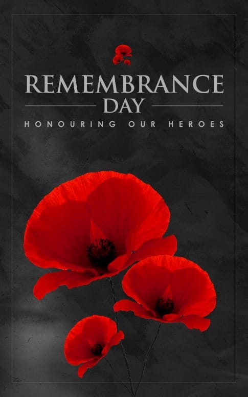 Remembrance Day Church Bulletin Template