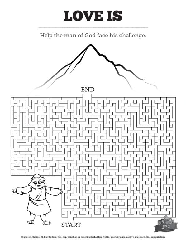 Sunday School Mazes To Print