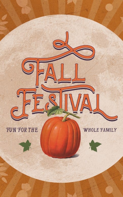 Fall Festival Pumpkin Church Bulletin