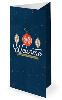 Christmas Party Invitation Trifold Bulletin