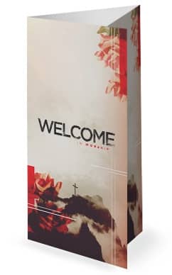 At The Cross Sermon Trifold Bulletin