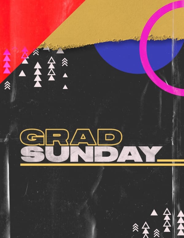 Grad Sunday Church Media Flyer