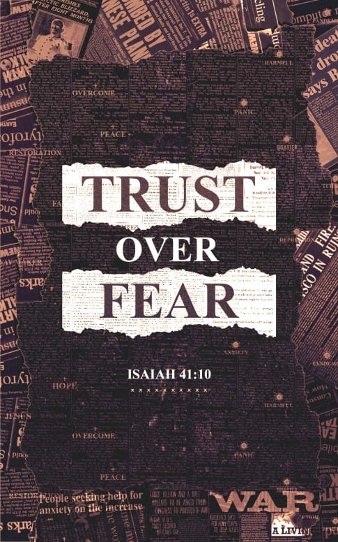 Trust Over Fear Church Bifold Bulletin