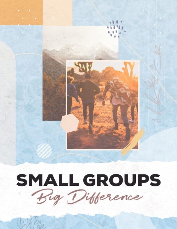 Small Groups Big Difference Church Flyer