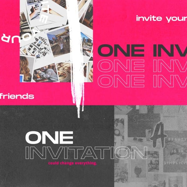 One Invitation Social Media Graphic