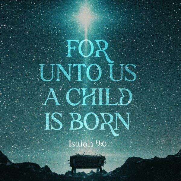 For Unto Us A Child Is Born Social Graphic