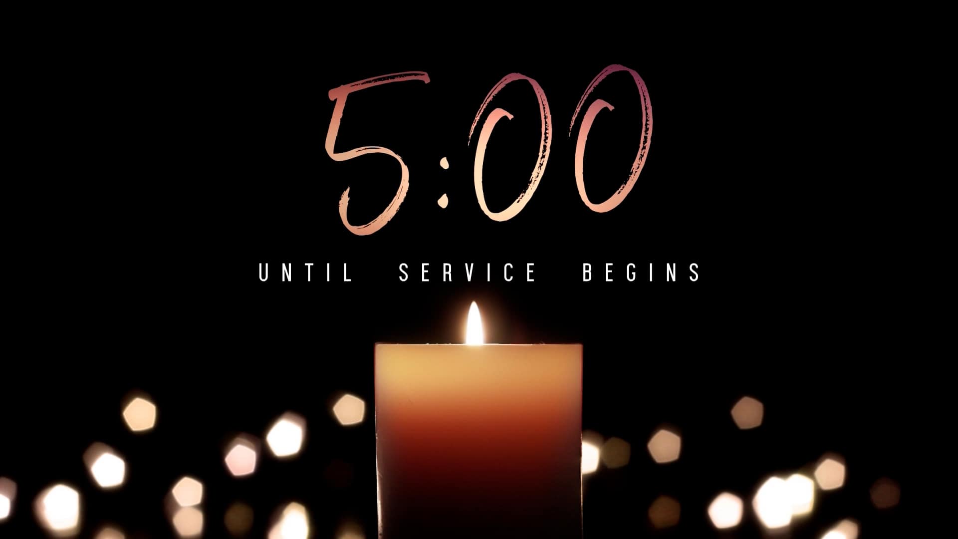 ShareFaith Media » 5min Countdown Candlelight Christmas Church Motion