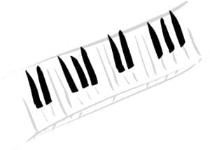 piano keyboard clip art