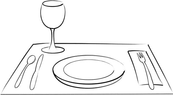 Place Setting with Wine Glass