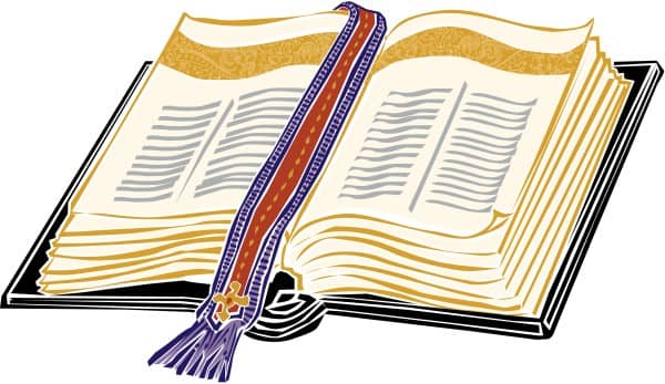 Gold Bible with Elegant Bookmark