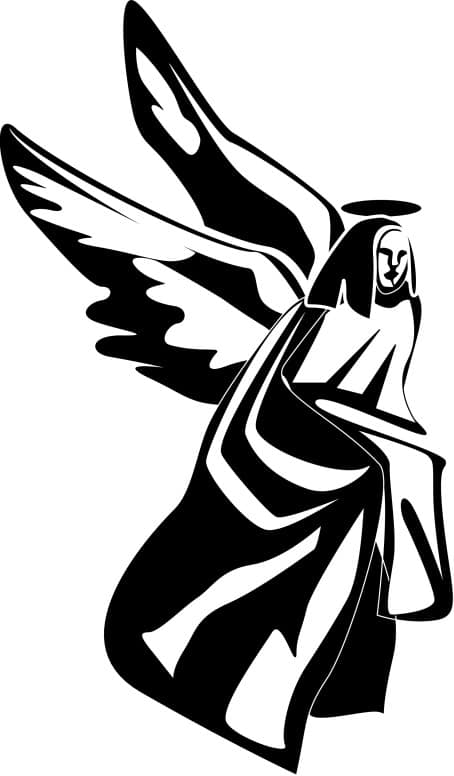 kneeling angel clipart pictures