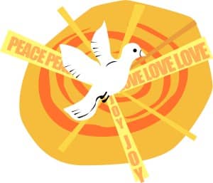 Modern Dove   Peace, Love, Joy