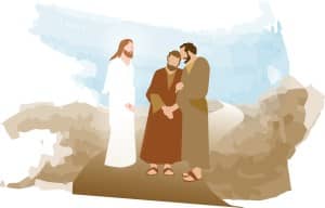 Risen Jesus Appears on the Road to Emmaus