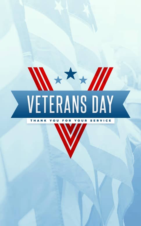 Veterans Day Set Bifold Bulletin Cover