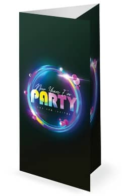 New Years Eve Party Neon: Trifold Bulletin Cover