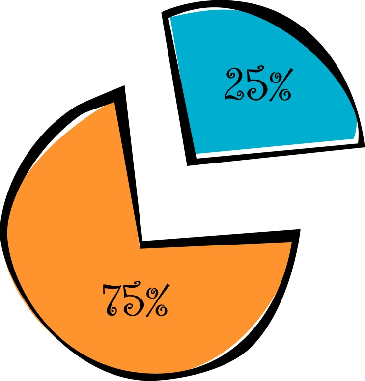 Percentages Pie Diagram