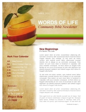 Fruit Church Newsletter