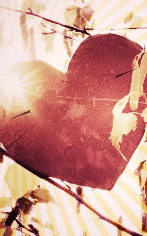 Love Heart Bulletin Cover Template for Church