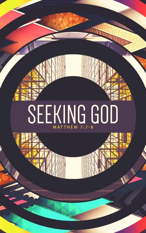 Seeking God Church Bulletin Design
