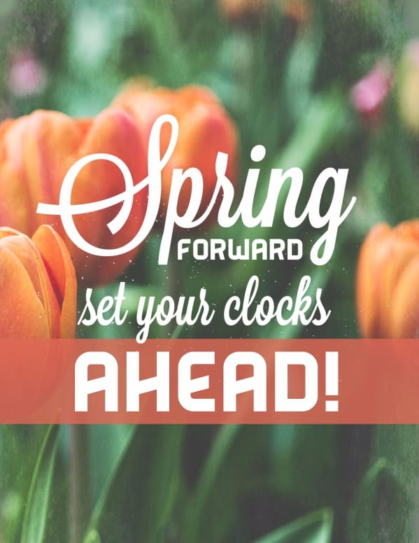 Spring Forward Tulip Church Flyer