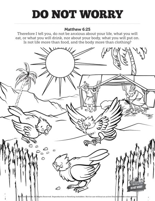Do Not Fear Coloring Sheets (FREE) 6-Page PDF Download - Sunday School Store