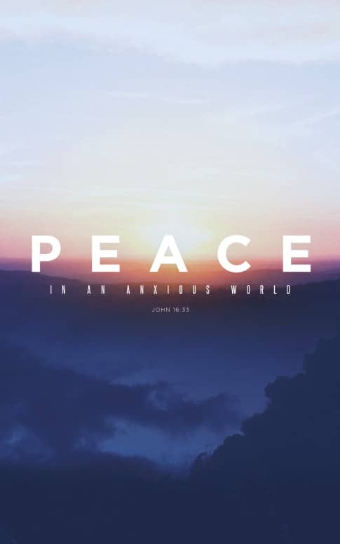 Peace Of Mind Church Bulletin Template