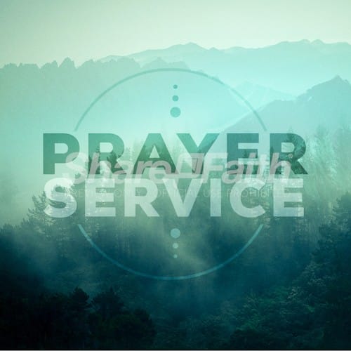 Prayer Service Social Media Graphic