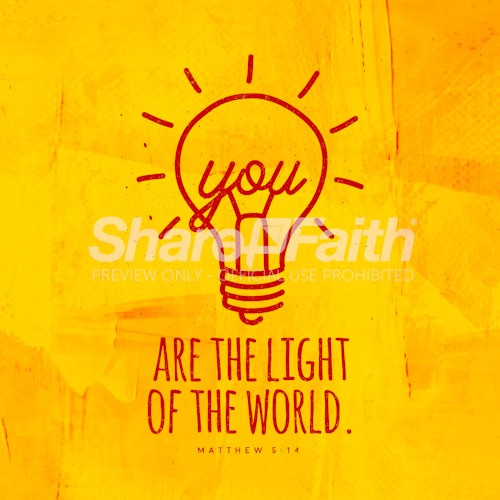 You Are The Light Of The World Social Media Graphic