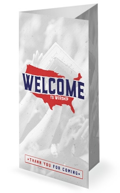 American National Day of Prayer Trifold Bulletin Cover