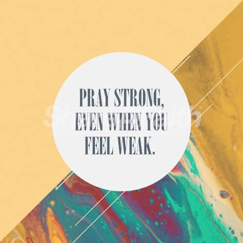 Pray Strong Social Media Graphic