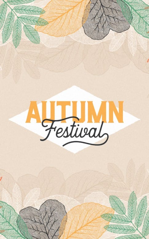 Autumn Festival Church Sermon Bulletin