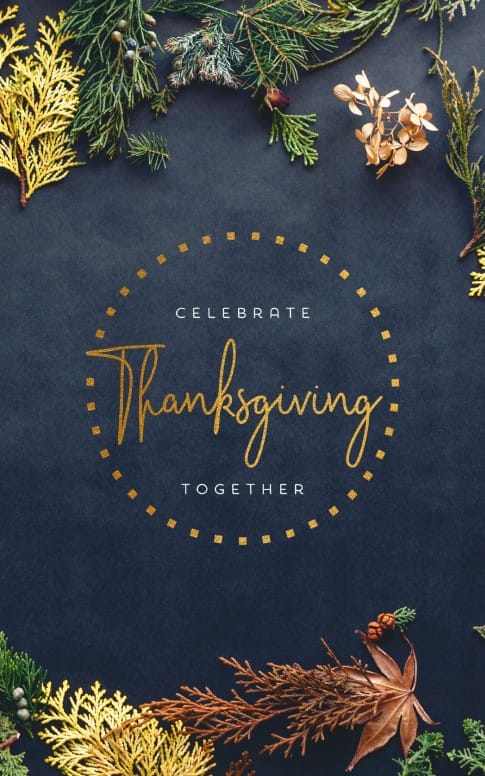 Celebrate Thanksgiving Together Bifold Bulletin