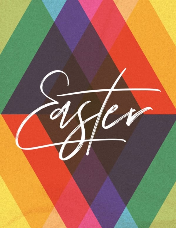 Easter Sunday Colorful Church Flyer