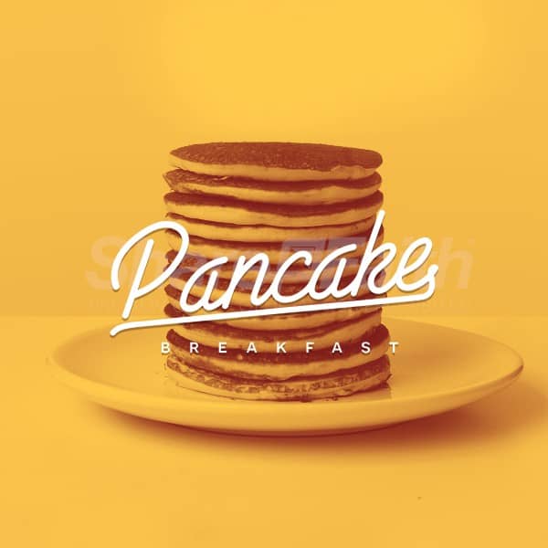 Pancake Breakfast Yellow Social Media Graphic