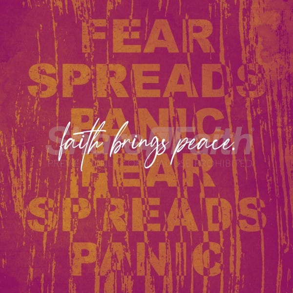 Faith Brings Peace Social Media Graphic