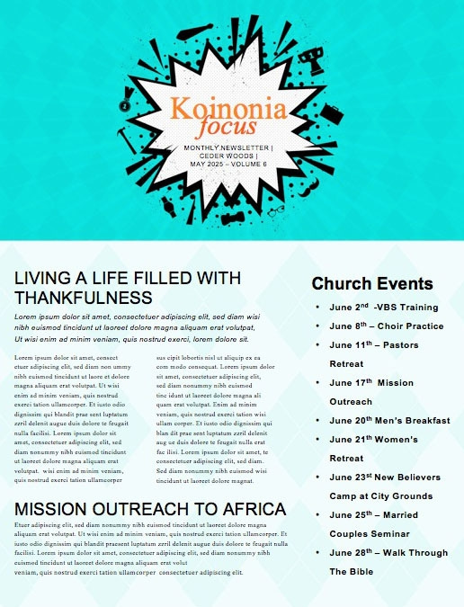 Rad Dad Father’s Day Church Newsletter