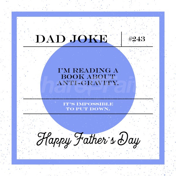 Dad Joke Gravity Social Media Graphic