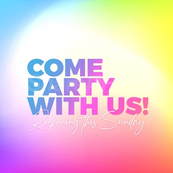 Come Party Social Media Graphic