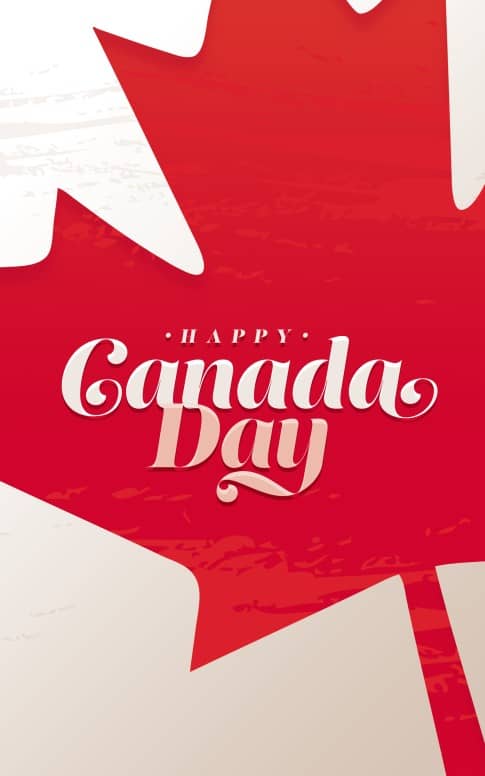 Canada Day Maple Leaf Bifold Bulletin