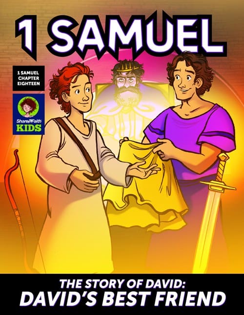 1 Samuel 18 19 David, Saul, & Jonathan Digital Comic