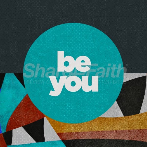 Be You Abstract Social Media Graphic